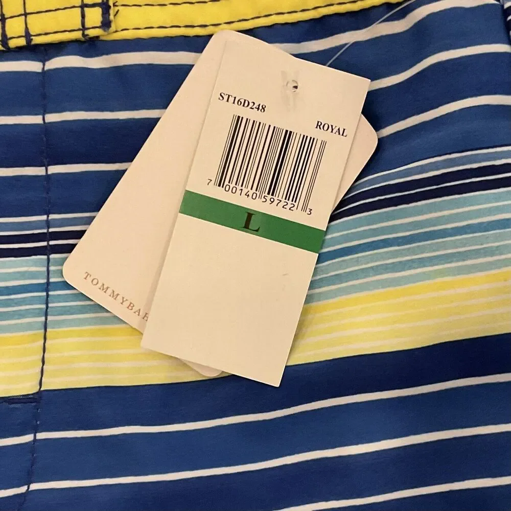 Tommy Bahama Boys Nautical Lined Swim Trunks Size‎ Youth Boys Large NWT